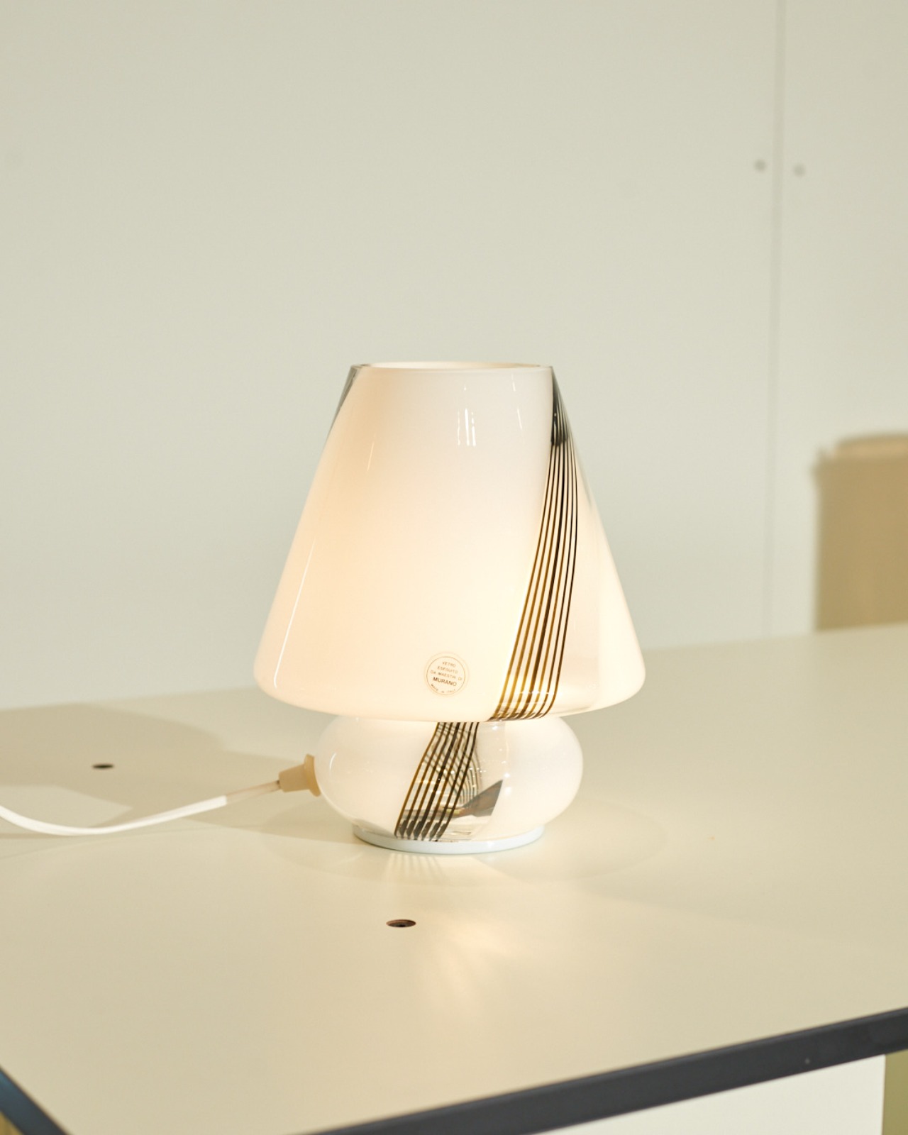 Murano Mushroom Table Lamp 70s