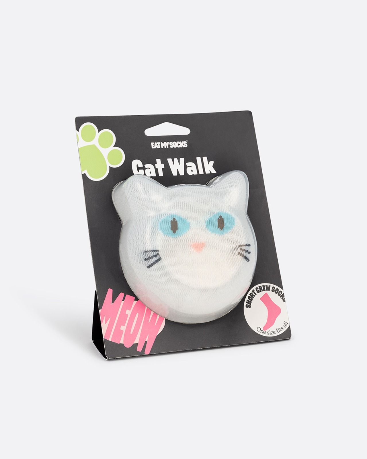 [EAT MY SOCKS] Cat Walk, White