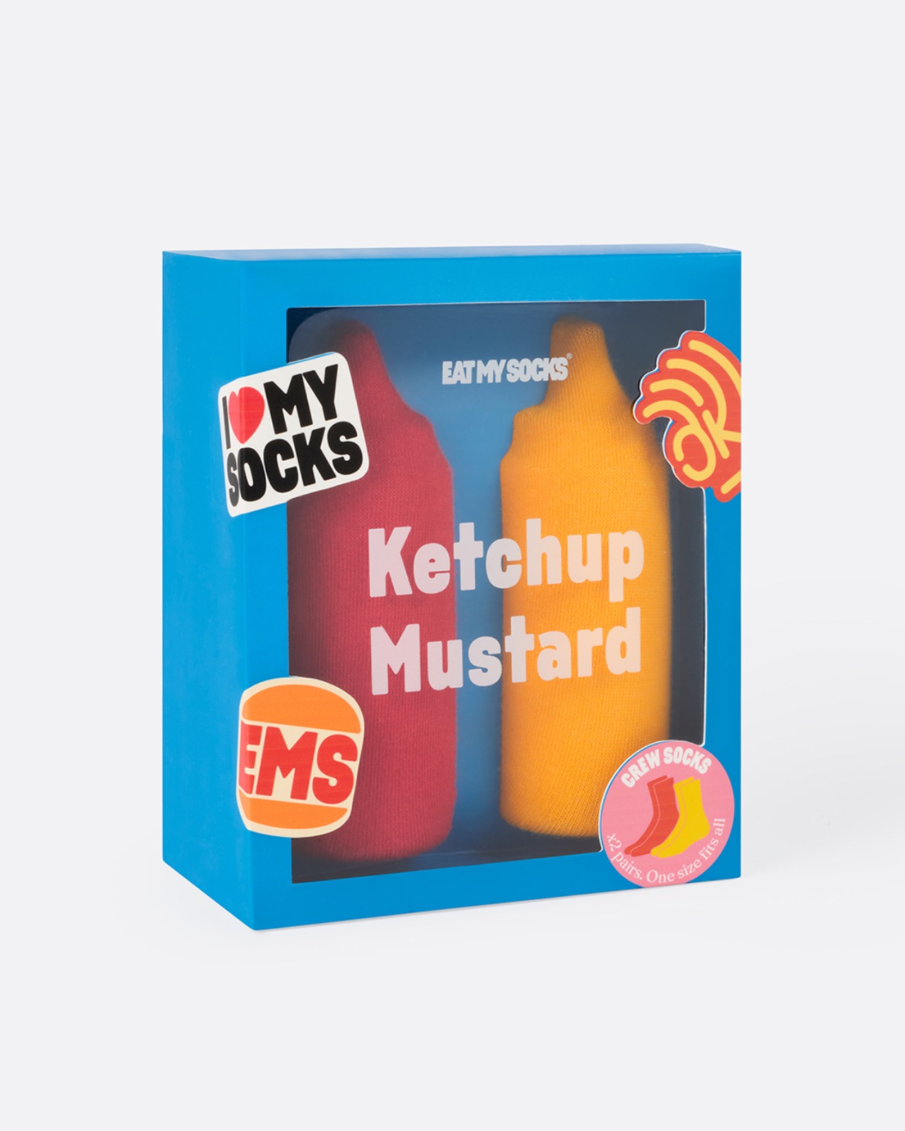 [EAT MY SOCKS] Ketchup &amp; Mustard (2 pairs)