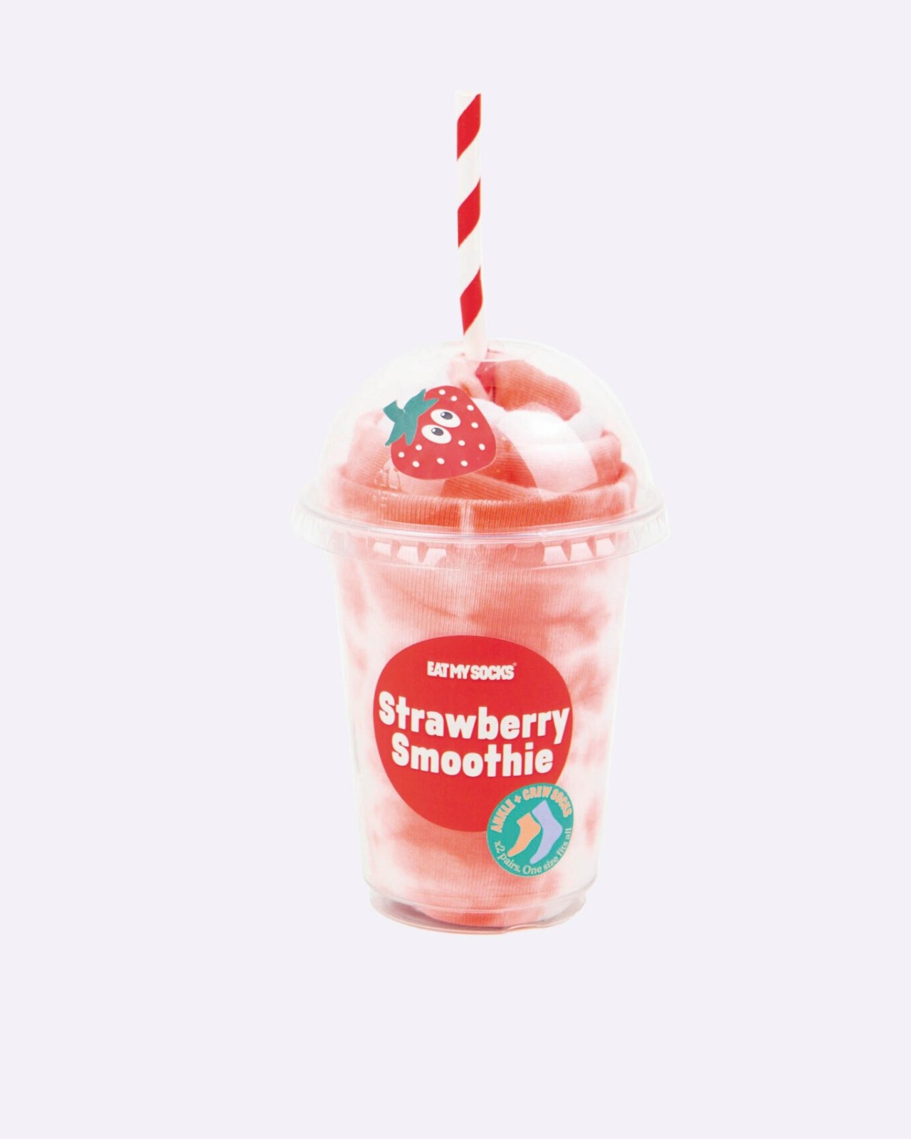[EAT MY SOCKS] Strawberry Smoothie (2 pairs)