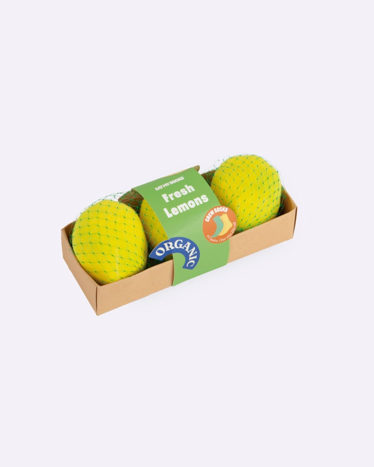 [EAT MY SOCKS] Fresh Lemons (2 pairs)