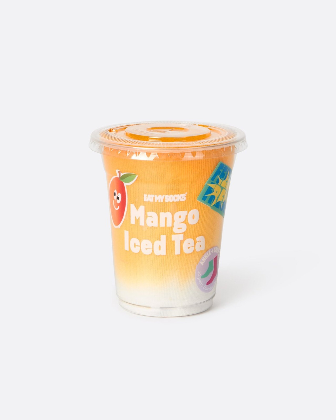 [EAT MY SOCKS] Iced Tea, Mango (2 pairs)