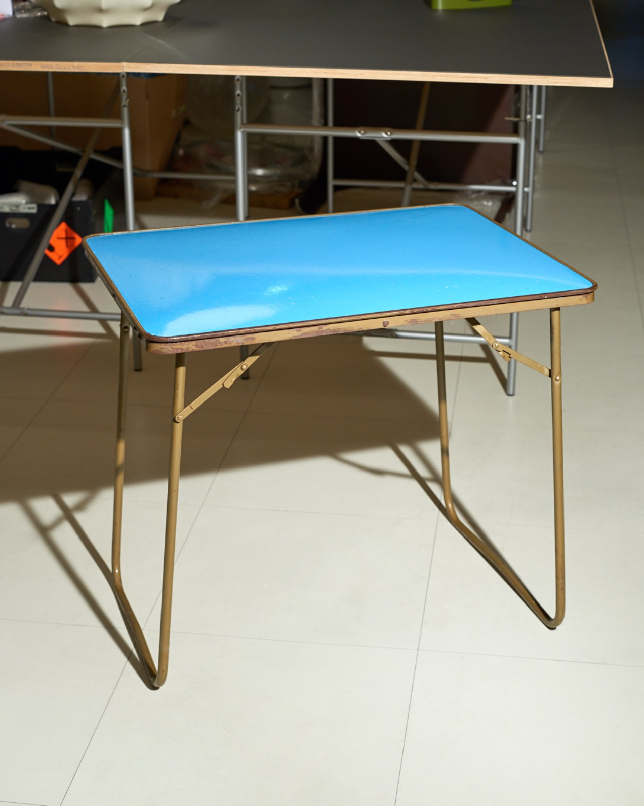 #7826 / Folding Camping Table (blue)