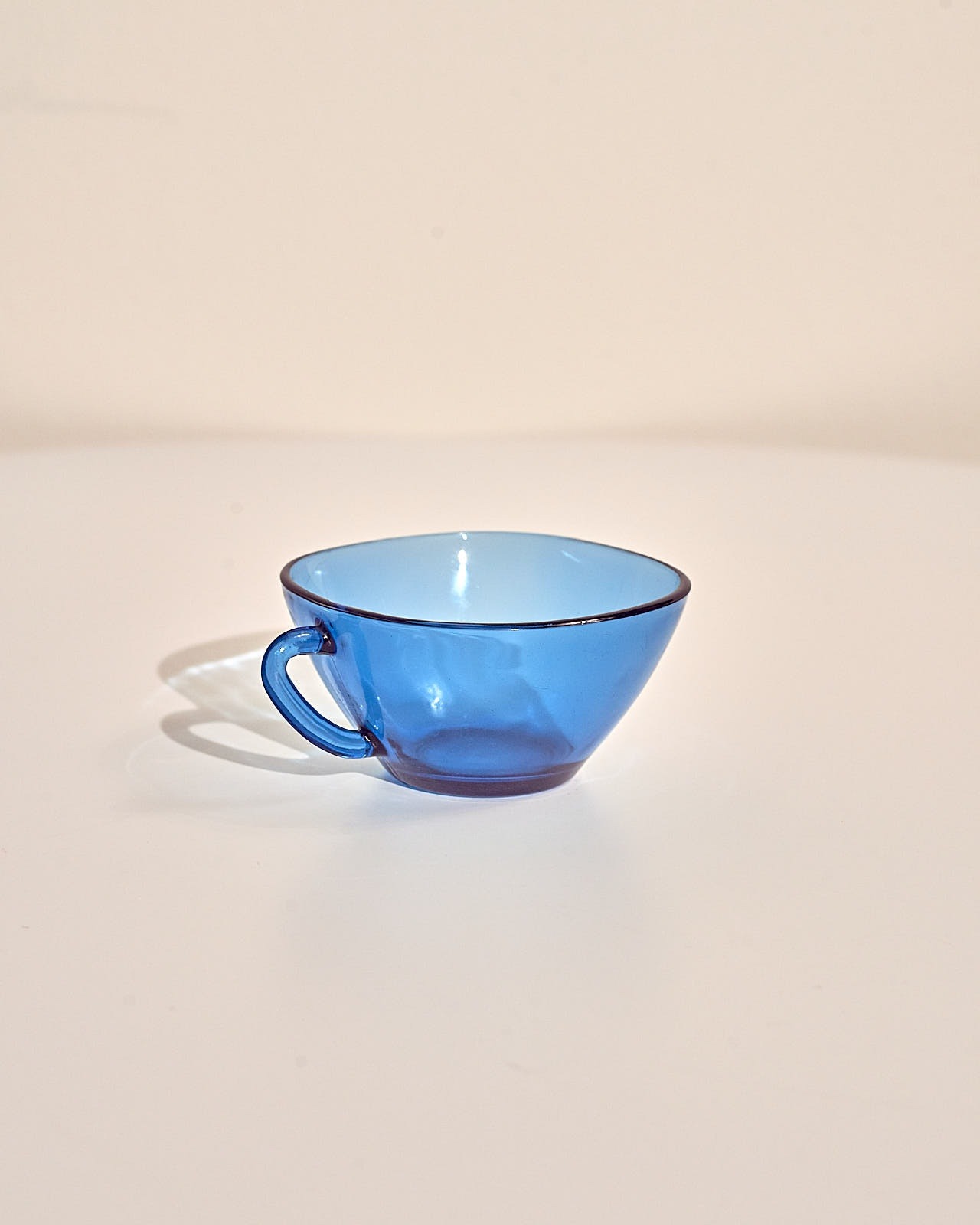 #3536 / Vereco Vintage Glass Cup Small (blue)