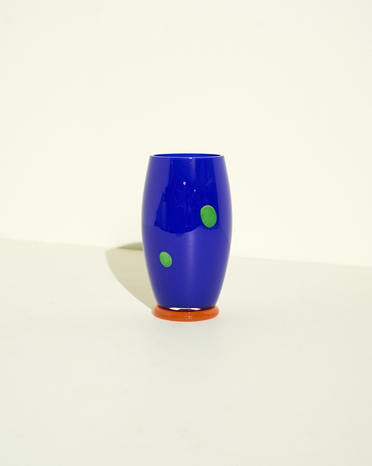#10033 / Glass Vase By Vera Walther (blue)