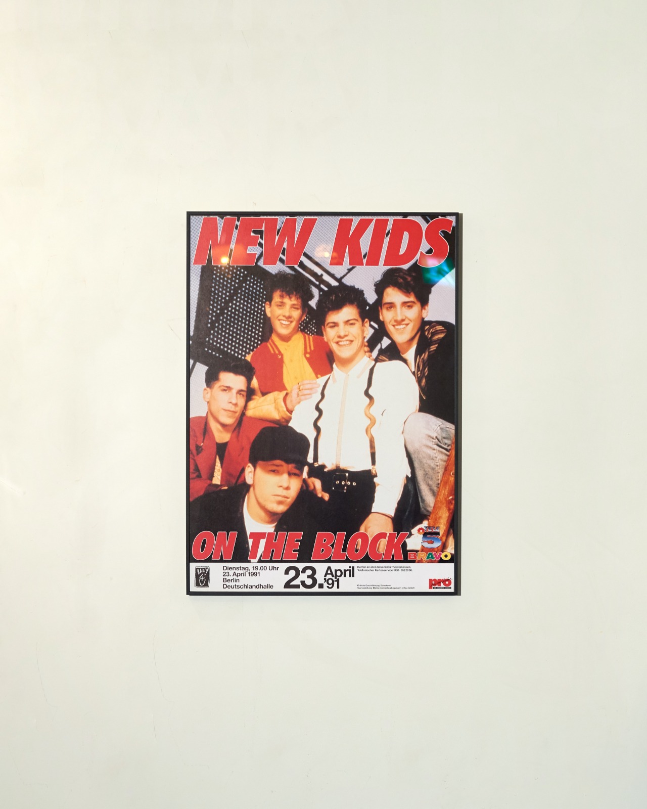 #10259 / NEW KIDS ON THE BLOCK 1991 BERLIN Concert Poster