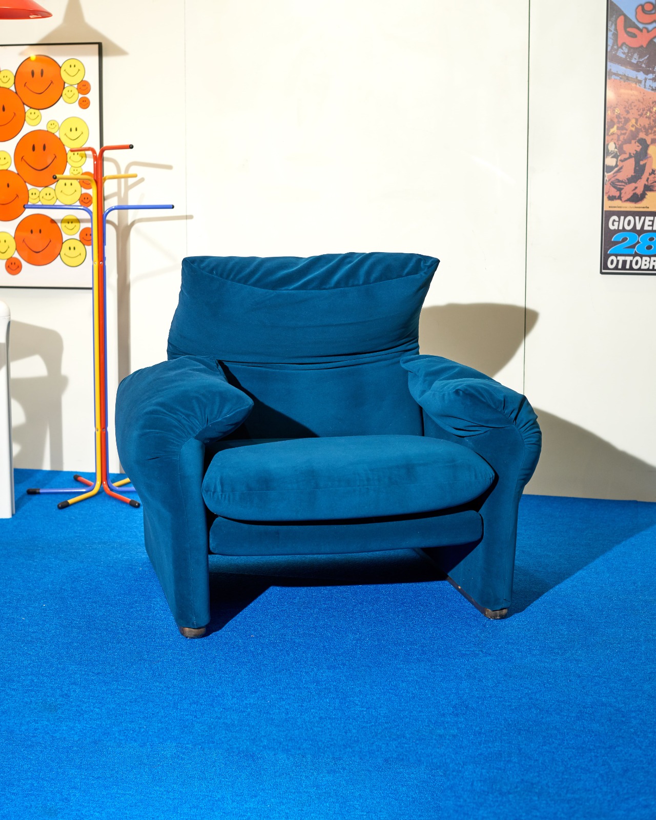 #11655 / Cassina Maralunga Armchair (turquoise)
