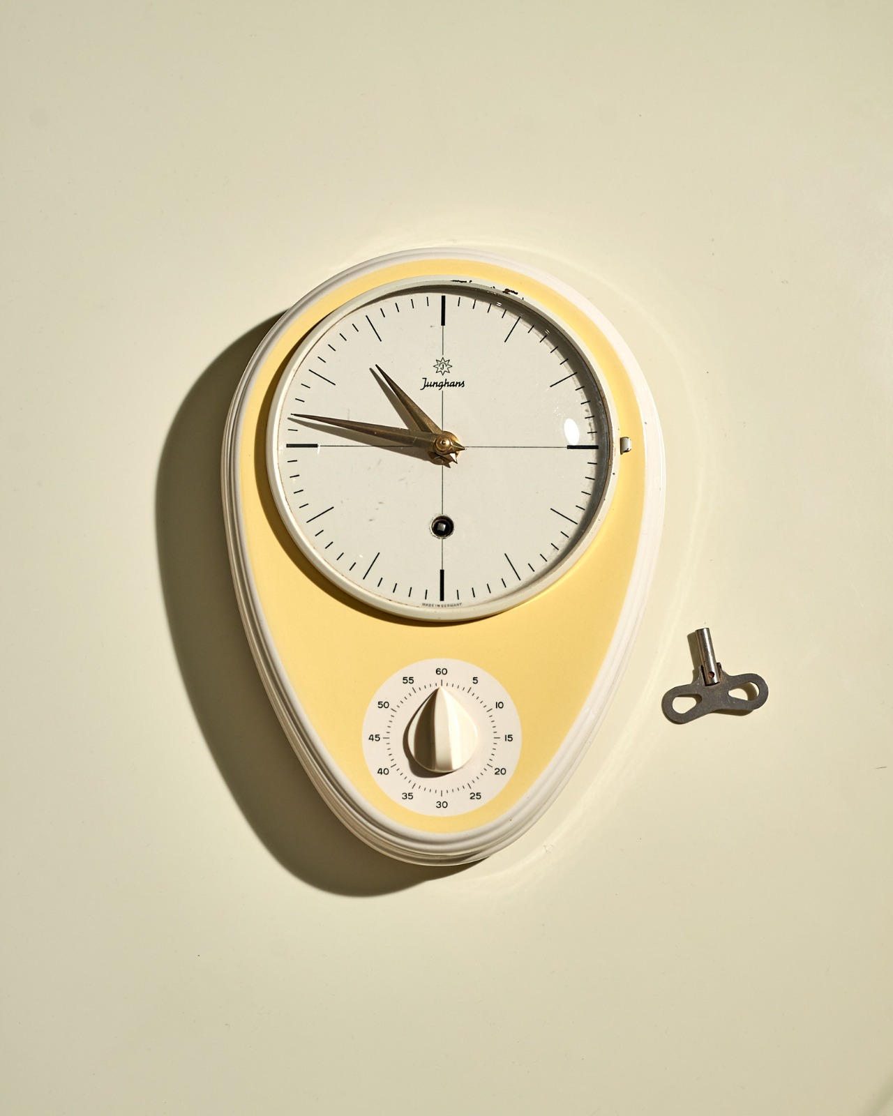 Junghans Max Bill Wall Clock (yellow)