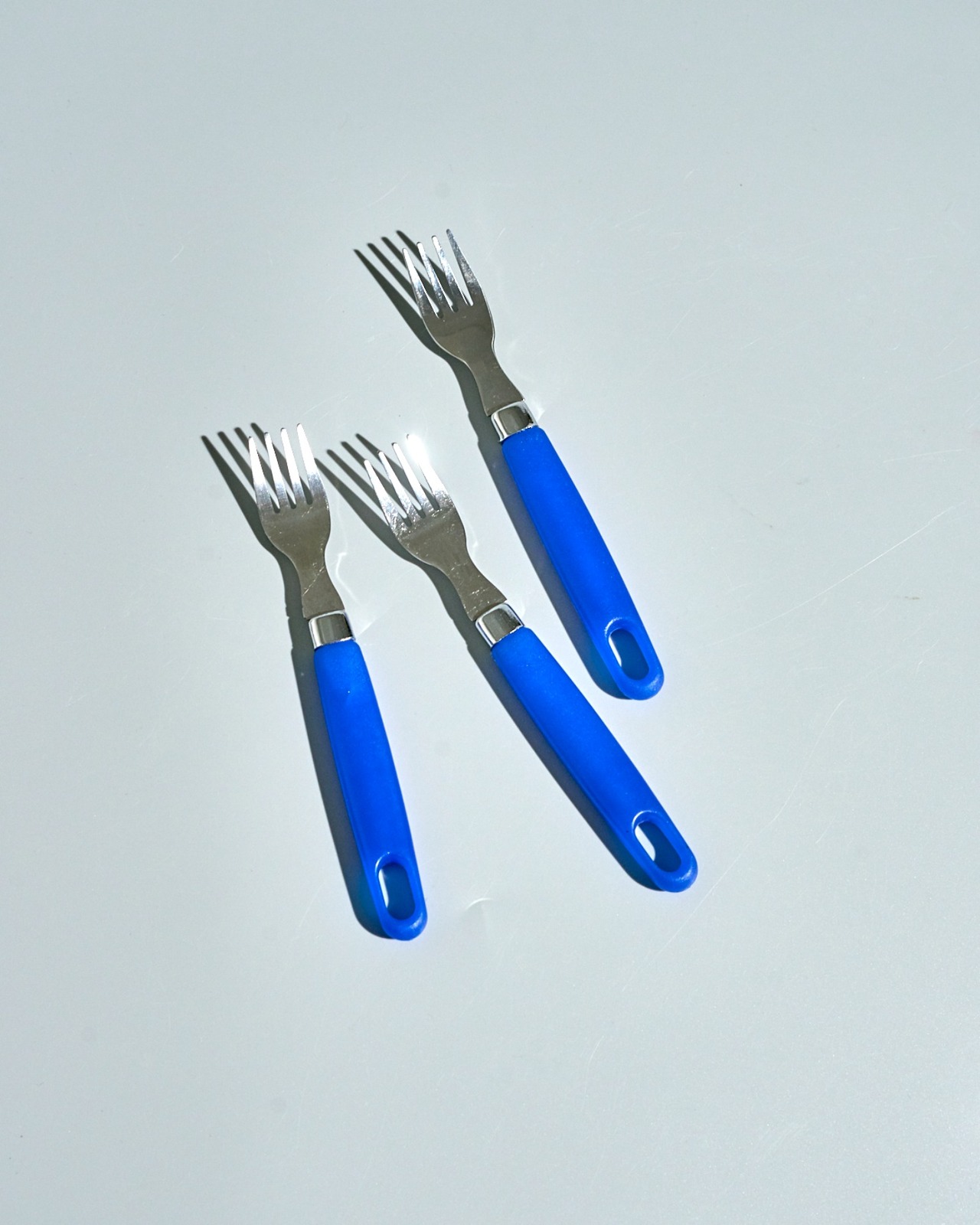 Plastic Dessert Fork (blue)