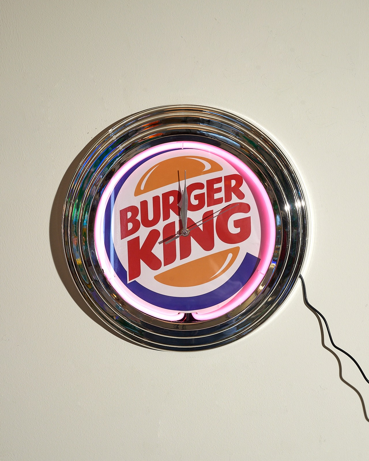 NEW Neon Wall Clock - Burgerking (2color)